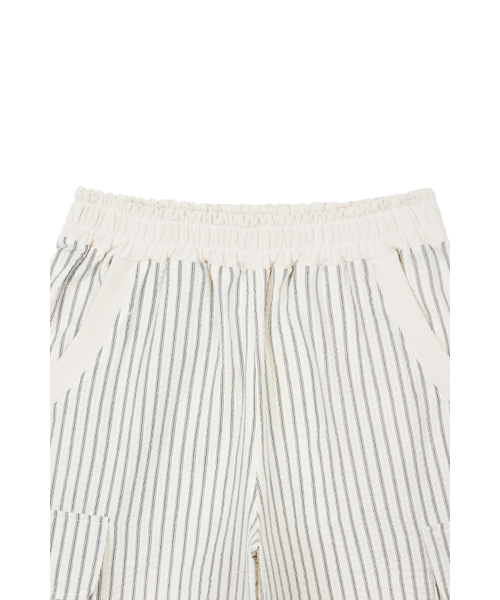 DEINET（ダイニット）の「DEINET STRIPE BERMUDA SWEAT PANTS IN IVORY（その他パンツ・レディース・その他・FREE）」の4枚目の写真