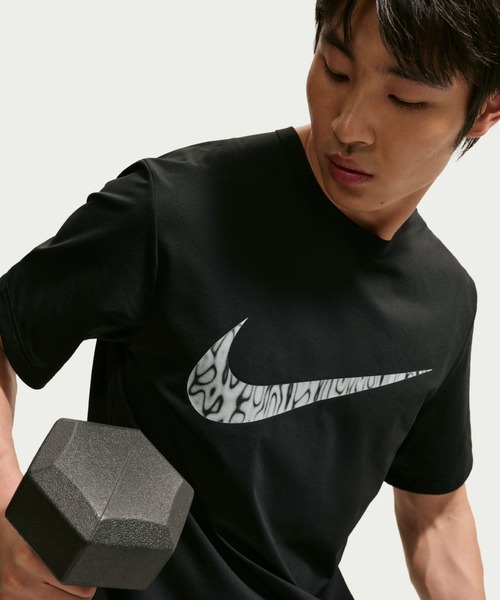 NIKE（ナイキ）の「ナイキ NIKE ナイキ DF UV HYVERSE S/S トップ（Tシャツ/カットソー・メンズ・ホワイト/ブラック・M/L/LL/S/3L）」の6枚目の写真
