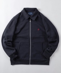 make a ray!（メイク ア レイ！）の「【71】【BEVERLY HILLS POLO CLUB/ビバリーヒルズポロクラブ】TC裏起毛 スイングトップ スウエット ジップ ブルゾン/ワンポイント刺繍/ジャケット/スウェット/ライトアウター/オーバーサイズ/ユニセックス /レディース/メンズ（ブルゾン）」