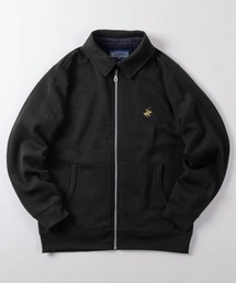 make a ray!（メイク ア レイ！）の「【71】【BEVERLY HILLS POLO CLUB/ビバリーヒルズポロクラブ】TC裏起毛 スイングトップ スウエット ジップ ブルゾン/ワンポイント刺繍/ジャケット/スウェット/ライトアウター/オーバーサイズ/ユニセックス /レディース/メンズ（ブルゾン）」