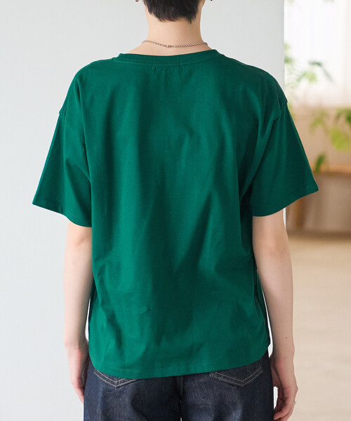 FREAK'S STORE(フリークスストア)の「メッセージTシャツ/ロゴTシャツ(Tシャツ/カットソー・レディース・ベージュ/オフホワイト/グリーン・フリ-)」の13枚目の写真