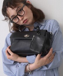 【WEB限定】クロコポーチ付きフラップデザインBAG