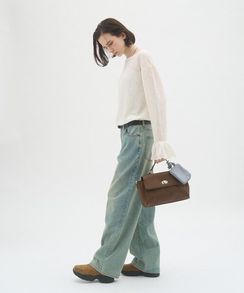 CIAOPANIC TYPY(チャオパニックティピー)の「【WEB限定】クロコポーチ付きフラップデザインBAG(ショルダーバッグ・レディース・ブラック/ブラウン・ONE SIZE)」の3枚目の写真