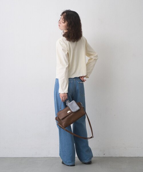 CIAOPANIC TYPY(チャオパニックティピー)の「【WEB限定】クロコポーチ付きフラップデザインBAG(ショルダーバッグ・レディース・ブラック/ブラウン・ONE SIZE)」の17枚目の写真