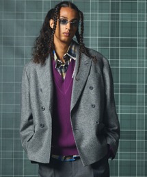 《UNISEX》【Italian Dead Stock Fabric】Double-breasted Prime-Over 6B Tailored Jacket/【イタリアンデッドストックファブリック】ダブルブレストプライムオーバー6Bテーラードジャケット【MAISON SPECIAL/メゾンスペシャル】■セットアップ対応■