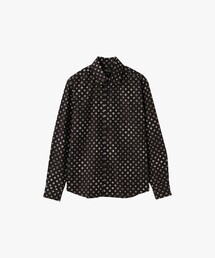 メンズ プリント コットン 長袖 シャツ "Andy"