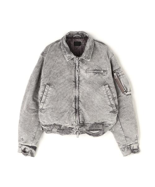 DANKE SCHON（ダンケシェーン）の「DankeSchon/ダンケシェーン/DAMEGE DUCK COLLER BLOUSON（ブルゾン・メンズ・チャコールグレー/ベージュ・M/L）」の13枚目の写真