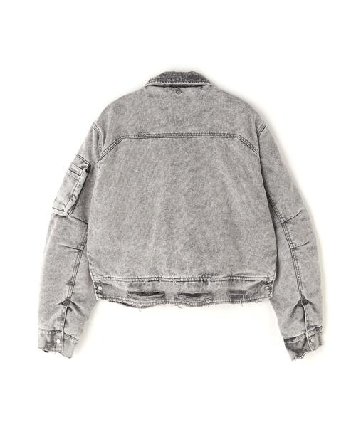 DANKE SCHON（ダンケシェーン）の「DankeSchon/ダンケシェーン/DAMEGE DUCK COLLER BLOUSON（ブルゾン・メンズ・チャコールグレー/ベージュ・M/L）」の14枚目の写真