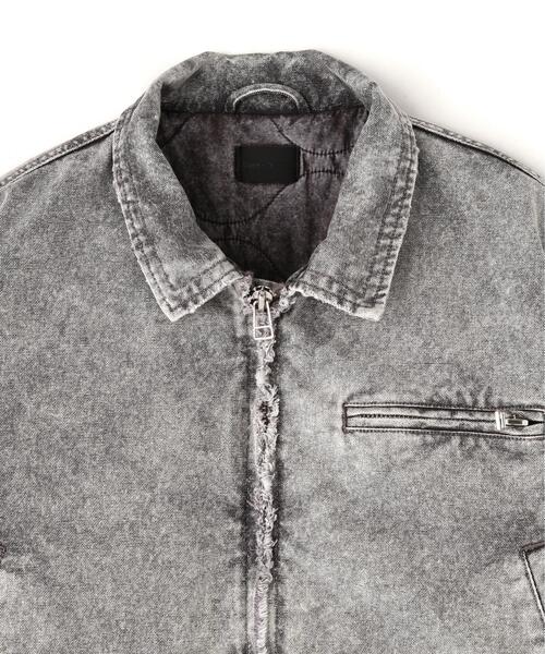 DANKE SCHON（ダンケシェーン）の「DankeSchon/ダンケシェーン/DAMEGE DUCK COLLER BLOUSON（ブルゾン・メンズ・チャコールグレー/ベージュ・M/L）」の15枚目の写真