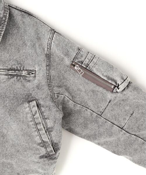 DANKE SCHON（ダンケシェーン）の「DankeSchon/ダンケシェーン/DAMEGE DUCK COLLER BLOUSON（ブルゾン・メンズ・チャコールグレー/ベージュ・M/L）」の16枚目の写真