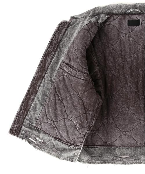 DANKE SCHON（ダンケシェーン）の「DankeSchon/ダンケシェーン/DAMEGE DUCK COLLER BLOUSON（ブルゾン・メンズ・チャコールグレー/ベージュ・M/L）」の20枚目の写真