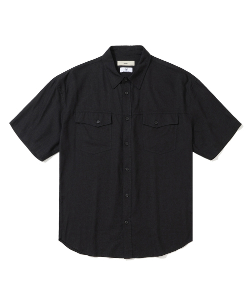 SIIIIDO(シド)の「SENATOR HALF SHIRT(BLACK)(シャツ/ブラウス・メンズ・その他・2)」の2枚目の写真
