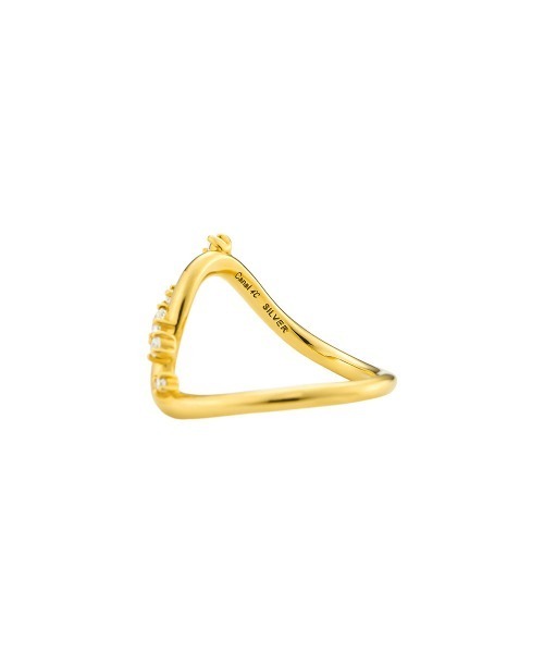 CANAL 4℃(カナルヨンドシー)の「【AUTUMN COLLECTION】シルバー ウェーブ ピンキーリング(リング・レディース・イエローゴールド・#3/#1/#5)」の3枚目の写真
