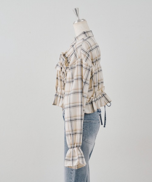 Another Branch olive des olive(アナザーブランチオリーブデオリーブ)の「チェックフリルシャツ(シャツ/ブラウス・レディース・その他4/その他3/その他2/その他1・FREE)」の6枚目の写真