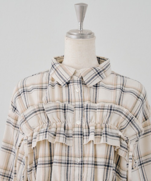 Another Branch olive des olive(アナザーブランチオリーブデオリーブ)の「チェックフリルシャツ(シャツ/ブラウス・レディース・その他4/その他3/その他2/その他1・FREE)」の8枚目の写真