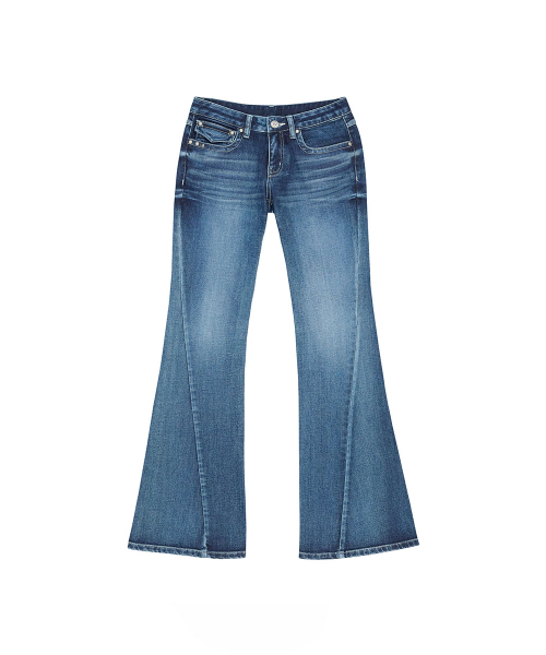 NO EXTRA TOUCH(ノー・エクストラ・タッチ)の「Kaihara All-Brush Stitch Low-Rise Bootcut (Deep Blue) / 26FWPT005DB(デニムパンツ・レディース・その他・SMALL/MEDIUM/LARGE/X-SMALL)」の3枚目の写真