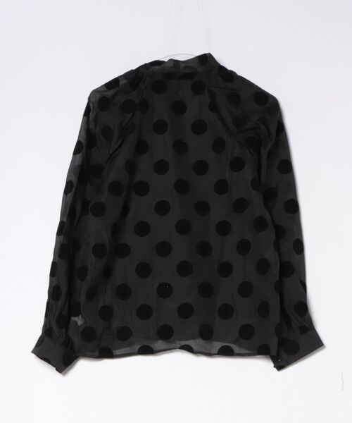 Sawa a la mode(サワアラモード)の「ドット柄ボリュームスリーブブラウス(シャツ/ブラウス・レディース・オフホワイト/ブラック・FREE)」の8枚目の写真