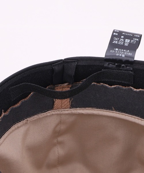 CA4LA(カシラ)の「HK SPAN 8(キャスケット・レディース・ベージュ/ブラック/チャコールグレー・ONESIZE)」の8枚目の写真