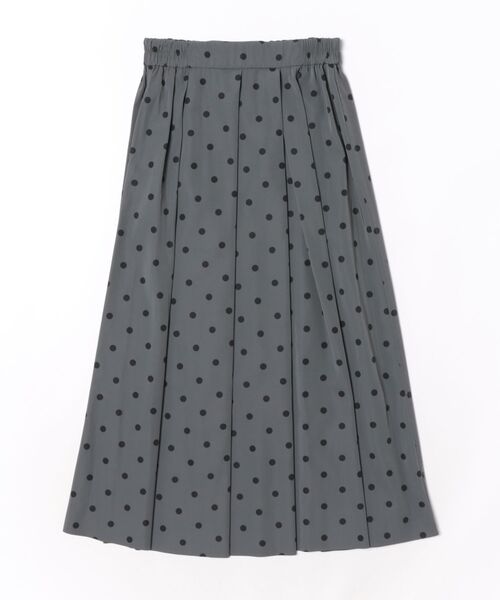 Jines（ジネス）の「リバーシブルタフタスカート（スカート・レディース・チャコールグレー/ベージュ/オフホワイト/ネイビー・38）」の2枚目の写真