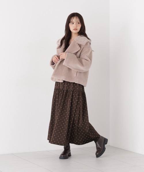 PROPORTION BODY DRESSING(プロポーションボディドレッシング)の「ボアブルゾン / 1216255006(ブルゾン・レディース・ブラウン系その他/オフホワイト・SMALL/MEDIUM)」の11枚目の写真