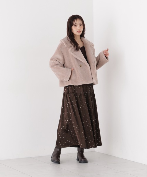 PROPORTION BODY DRESSING(プロポーションボディドレッシング)の「ボアブルゾン / 1216255006(ブルゾン・レディース・ブラウン系その他/オフホワイト・SMALL/MEDIUM)」の12枚目の写真