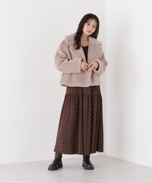 PROPORTION BODY DRESSING(プロポーションボディドレッシング)の「ボアブルゾン / 1216255006(ブルゾン・レディース・ブラウン系その他/オフホワイト・SMALL/MEDIUM)」の13枚目の写真