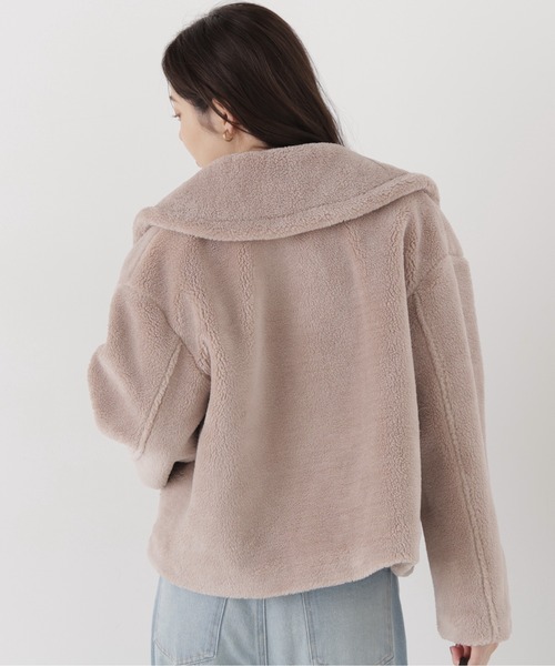 PROPORTION BODY DRESSING(プロポーションボディドレッシング)の「ボアブルゾン / 1216255006(ブルゾン・レディース・ブラウン系その他/オフホワイト・SMALL/MEDIUM)」の18枚目の写真