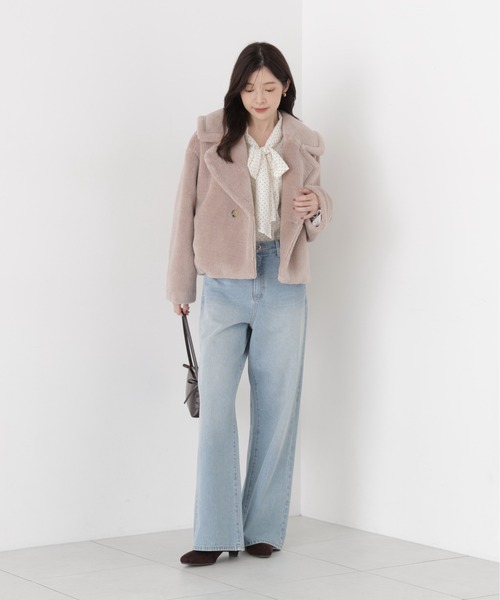 PROPORTION BODY DRESSING(プロポーションボディドレッシング)の「ボアブルゾン / 1216255006(ブルゾン・レディース・ブラウン系その他/オフホワイト・SMALL/MEDIUM)」の20枚目の写真