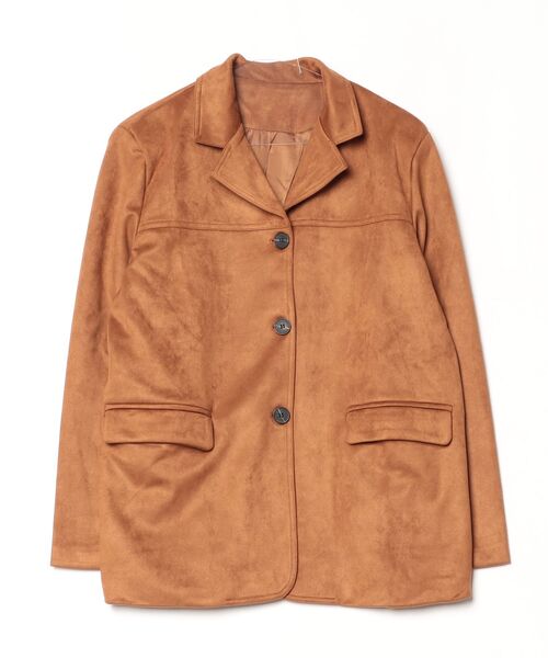 YUGA(ユーガ)の「YUGA_YGMC Korean-style Faux leather jacket(テーラードジャケット・レディース・ブラウン/ベージュ・FREE)」の6枚目の写真