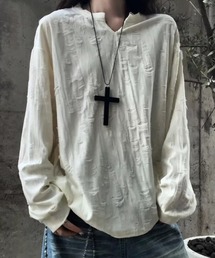 ダメージ加工ストリートオーバーサイズロンT