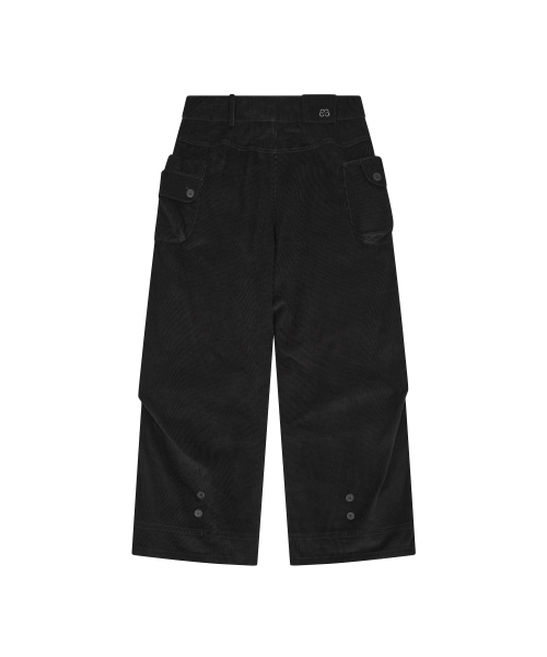TUOMIO（トゥオミオ）の「ボタンポケットコーデュロイパンツ[ブラック]（その他パンツ・レディース・その他・1/2）」の3枚目の写真