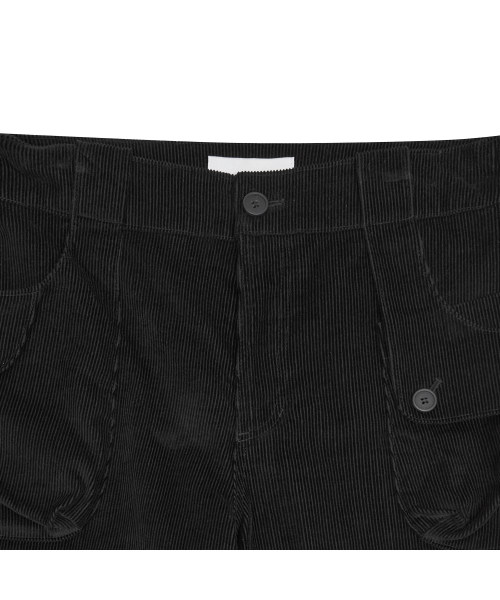 TUOMIO（トゥオミオ）の「ボタンポケットコーデュロイパンツ[ブラック]（その他パンツ・レディース・その他・1/2）」の5枚目の写真