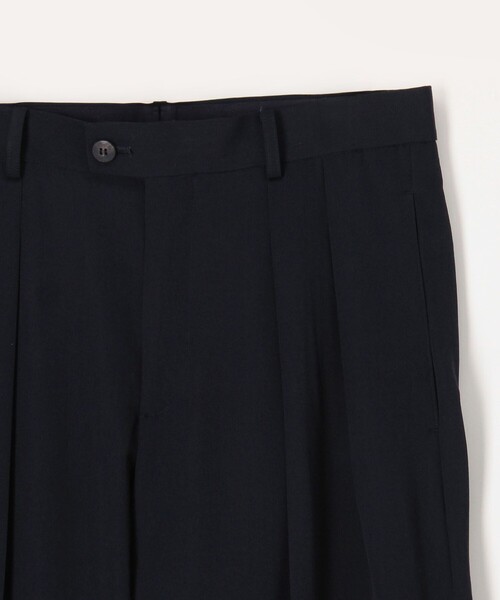 GALERIE VIE(ギャルリー ヴィー)の「ウーステッドウールギャバジン 2タックパンツ(その他パンツ・メンズ・ネイビー・44/46)」の4枚目の写真