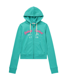 DEINET（ダイニット）の「CONTENT SLIM HOOD ZIP - UP IN MINT（パーカー）」