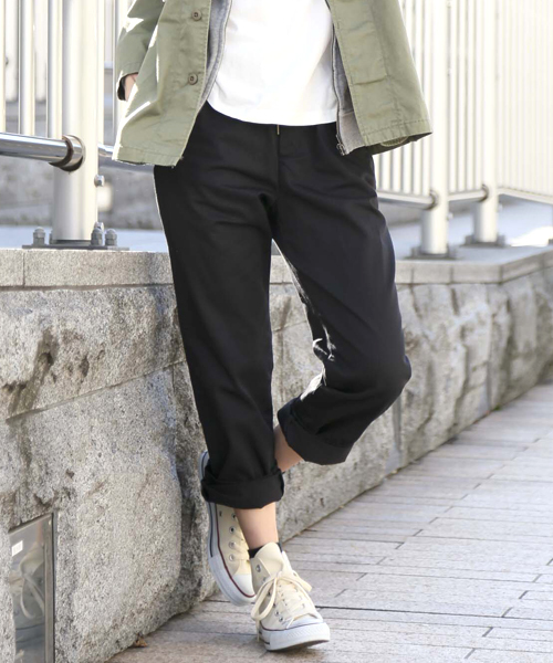 Denime（ドゥニーム）の「ツイルイージーパンツ（その他パンツ・レディース・ブラック/カーキ/ベージュ・SMALL/X-SMALL）」の2枚目の写真