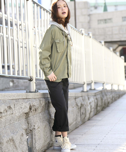 Denime（ドゥニーム）の「ツイルイージーパンツ（その他パンツ・レディース・ブラック/カーキ/ベージュ・SMALL/X-SMALL）」の12枚目の写真