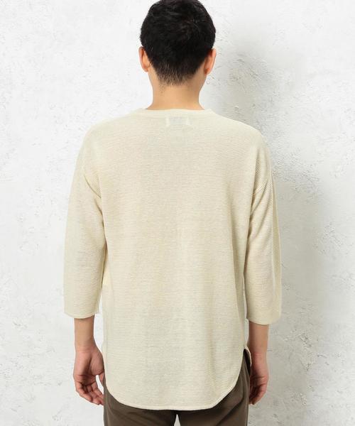 green label relaxing(グリーンレーベルリラクシング)の「SC LINEN PEARL C/N 7/SL ニット◆(ニット/セーター・メンズ・ネイビー/ナチュラル/グレー・SMALL/LARGE/MEDIUM)」の12枚目の写真