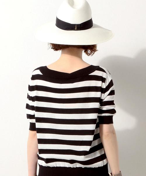 UNITED ARROWS(ユナイテッドアローズ)の「UWBT CO ボートネック 5分袖ニット◆(ニット/セーター・レディース・オフホワイト/コバルトブルー/その他1・FREE)」の8枚目の写真
