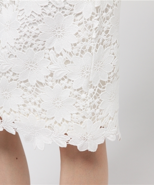 FREE'S MART（フリーズマート）の「デイジーレースミディタイトスカート（スカート・レディース・カーキ/ネイビー/ホワイト・FREE）」の8枚目の写真