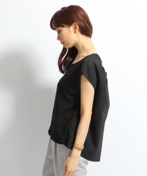 A part by(アパートバイ)の「12GCAバッククロスFS 724624 (ニット/セーター・レディース・ネイビー/ホワイト/ブラック・FREE)」の7枚目の写真