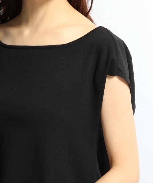 A part by(アパートバイ)の「12GCAバッククロスFS 724624 (ニット/セーター・レディース・ネイビー/ホワイト/ブラック・FREE)」の10枚目の写真