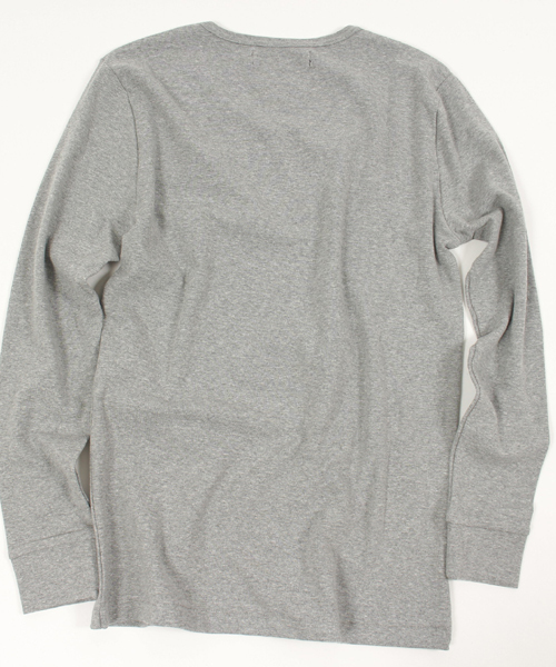 CAMBIO（カンビオ）の「mlt1680 - Span Fraise Stitch U-Neck Long Sleeve Tee（Tシャツ/カットソー・メンズ・ホワイト/ホワイト×ブラック/ホワイト×グレー/ホワイト×ネイビー/ブラック/杢グレー/ネイビー・M/L）」の21枚目の写真