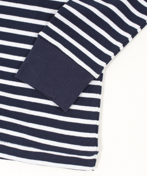 CAMBIO（カンビオ）の「mlt1680 - Span Fraise Stitch U-Neck Long Sleeve Tee（Tシャツ/カットソー・メンズ・ホワイト/ホワイト×ブラック/ホワイト×グレー/ホワイト×ネイビー/ブラック/杢グレー/ネイビー・M/L）」の20枚目の写真