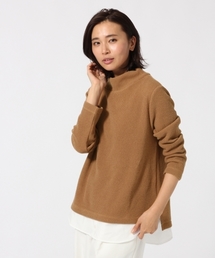 GLOBAL WORK | ハイネックフェイクレイヤードプルオーバー長袖/742124 (Tシャツ/カットソー)