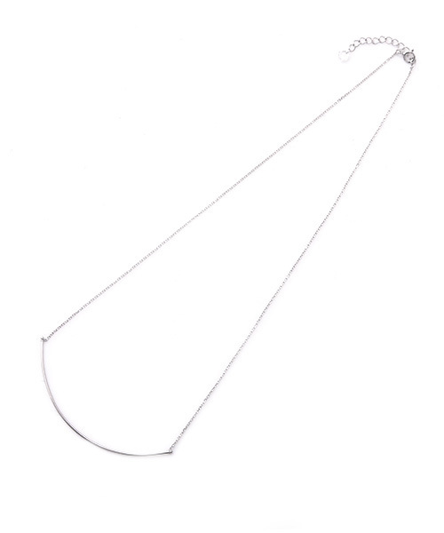 Luz Llena (NEY)(ラズレナニー)の「カーブライン・シンプルネックレス(ネックレス・レディース・ゴールド/シルバー・フリ-)」の1枚目の写真