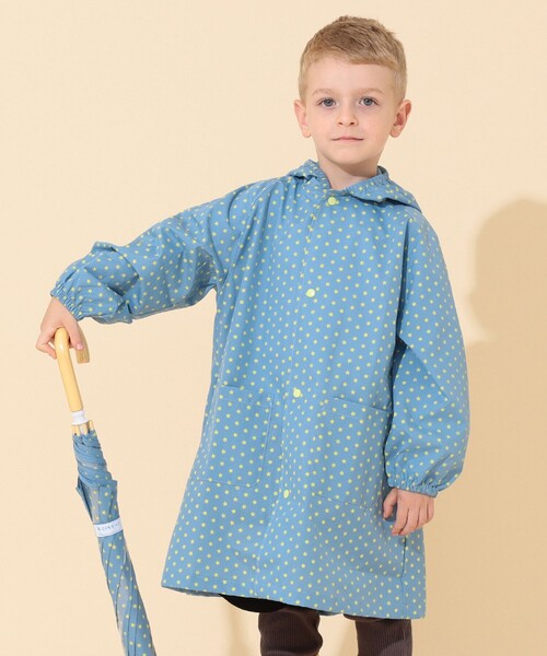 こども ビームス（コドモビームス）の「b柄 ランドセル対応 レインコート (90～130cm)（レインコート/ポンチョ・キッズ・レッド系その他/チャコールグレー/ブルー系その他/サックスブルー/バイオレット/ネイビー・130/110/120/90t/100）」の18枚目の写真