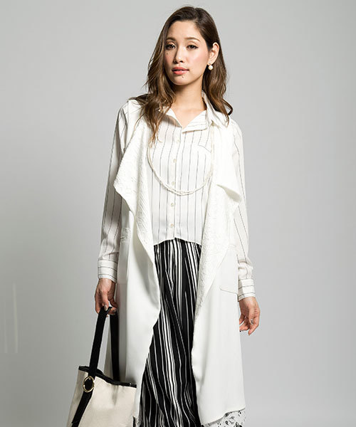 MILLION CARATS（ミリオンカラッツ）の「【2017SPRING】パターンブラウス[DRESS/ドレス]（シャツ/ブラウス・レディース・オフホワイト/ブラック/マルチ・MEDIUM/SMALL）」の7枚目の写真