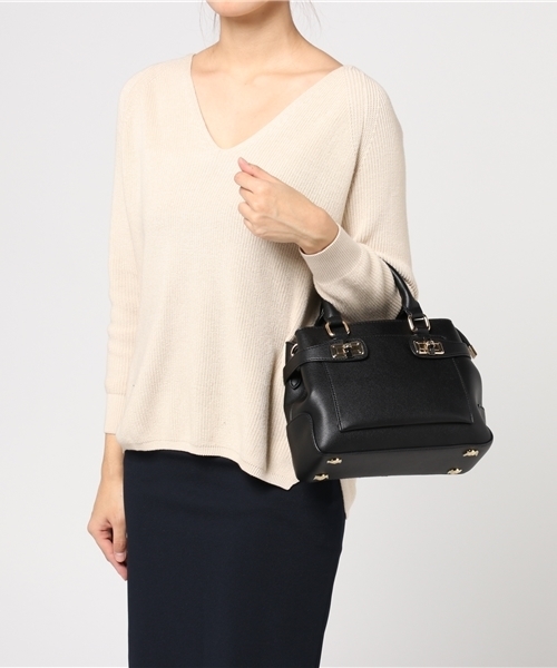 PLAIN CLOTHING（プレーンクロージング）の「ハンドバッグ【PLAIN CLOTHING】（ショルダーバッグ・レディース・グレー/レッド/キャメル/ブラック/アイボリー・FREE）」の13枚目の写真