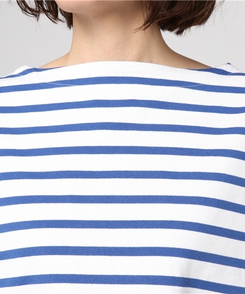 Traditional Weatherwear（トラディショナルウェザーウェア）の「BMB（ビッグマリン ボートネック シャツ）（Tシャツ/カットソー・レディース・ホワイト×ブルー/グレー系その他/ブルー系その他2/ホワイト×ネイビー/ブルー系その他/ベージュ系その他/ブラック×ホワイト/ホワイト×ブラック/ブルー系その他3・SMALL）」の13枚目の写真