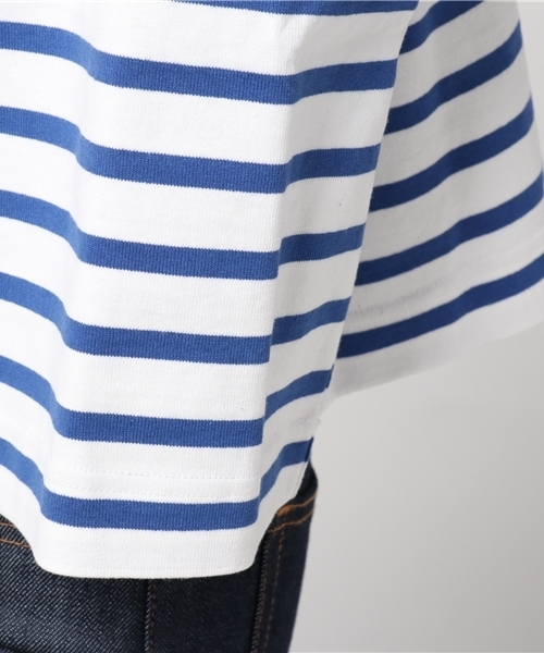 Traditional Weatherwear（トラディショナルウェザーウェア）の「BMB（ビッグマリン ボートネック シャツ）（Tシャツ/カットソー・レディース・ホワイト×ブルー/グレー系その他/ブルー系その他2/ホワイト×ネイビー/ブルー系その他/ベージュ系その他/ブラック×ホワイト/ホワイト×ブラック/ブルー系その他3・SMALL）」の15枚目の写真